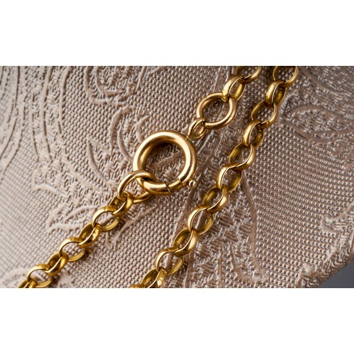 4 - Yellow metal ( tests as 9 ct) chain, approx. 66 cm, approx. gross weight 11.9g