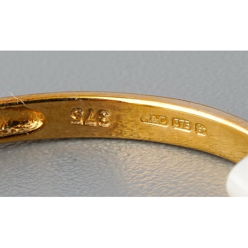 13 - Two 9ct gold gem set and diamond rings. To including Capelinha Sphene and diamond ring, together wit... 