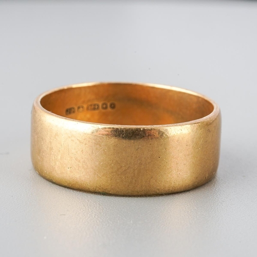 35 - 9ct gold wedding band, UK size U. gross weight approx. 5.8g
