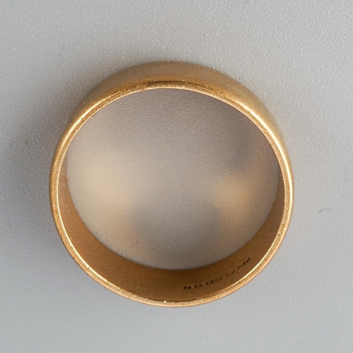 35 - 9ct gold wedding band, UK size U. gross weight approx. 5.8g