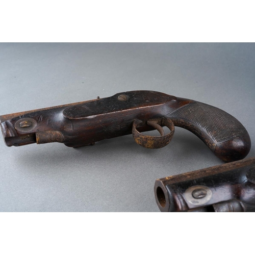392 - A Pair of Flint Lock Pistols by Shaw

Length 7.5inches each, engraved with the makers name of ‘Shaw’... 