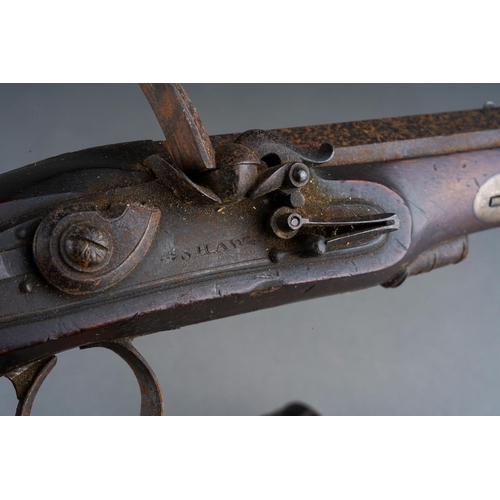 392 - A Pair of Flint Lock Pistols by Shaw

Length 7.5inches each, engraved with the makers name of ‘Shaw’... 