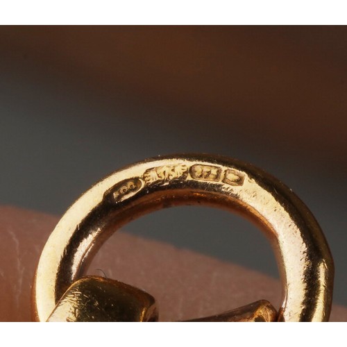 788 - A 9ct gold chain with T bar and swivel clasp, hallmarked 9ct gold, approx gross weight 37.7 grams.