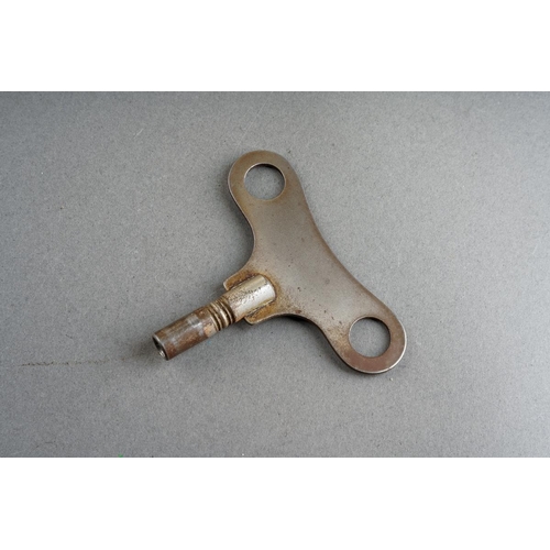 88 - A 19th century French four-glass mantel clock, the white enamel dial with black Roman numerals, twin... 