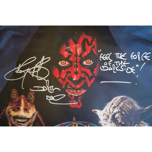 369 - A limited edition Star Wars The Phantom Menace I film poster signed by artist Rob Larson 