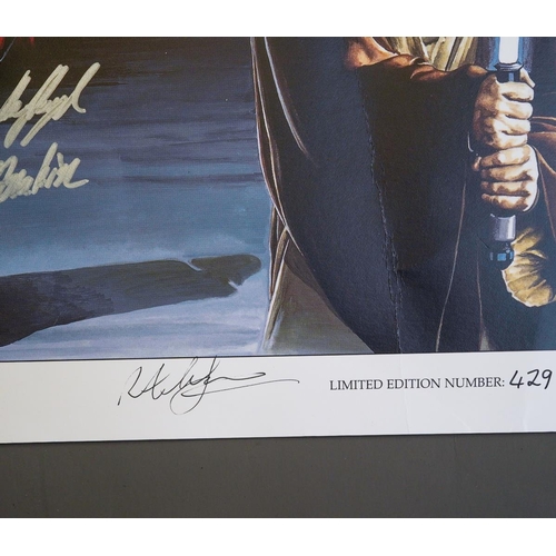 369 - A limited edition Star Wars The Phantom Menace I film poster signed by artist Rob Larson 