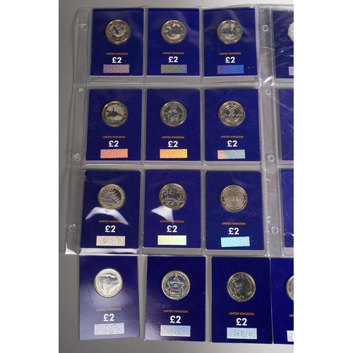 394 - Three Change Checker Commemorative Coin Sets of 50 pence, £2 and £5 coins, (15 coins), 16 x £2 coins... 