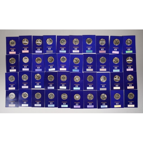 395 - A collection of forty current legal tender £2 coins in Change Checker packs, in total money £80 (1 b... 