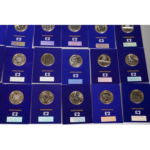 395 - A collection of forty current legal tender £2 coins in Change Checker packs, in total money £80 (1 b... 