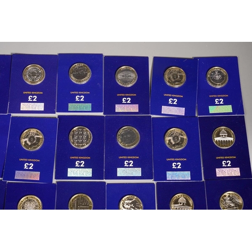 395 - A collection of forty current legal tender £2 coins in Change Checker packs, in total money £80 (1 b... 