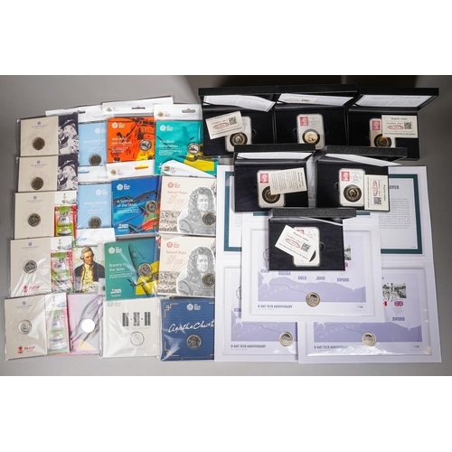 396 - Three Westminster limited edition D-Day 75th Anniversary UK coin covers, 17 x £2 Brilliant Uncircula... 