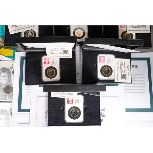 396 - Three Westminster limited edition D-Day 75th Anniversary UK coin covers, 17 x £2 Brilliant Uncircula... 