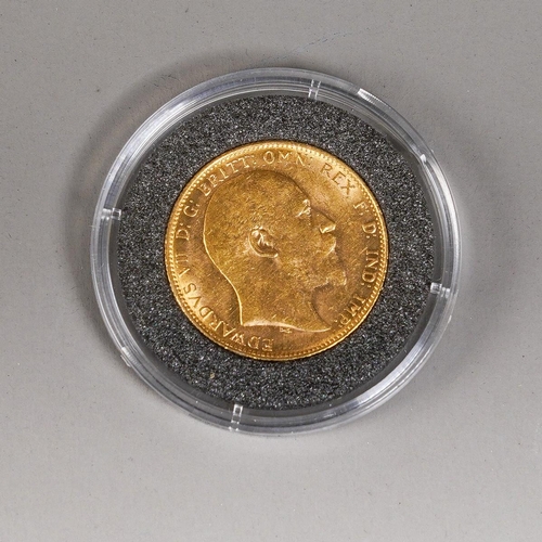 400 - An Edward VII 1904 Perth Mint full gold sovereign, comes with The London Mint Office documentation (... 