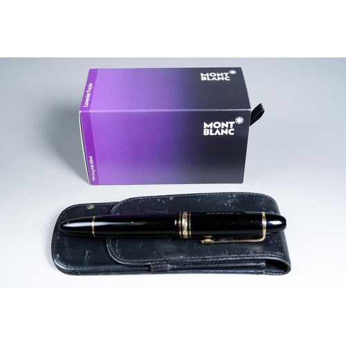 426 - A Montblanc Meisterstuck no 149 Fountain Pen with 18ct two-tone nib, stamped 4810 together with a Mo... 