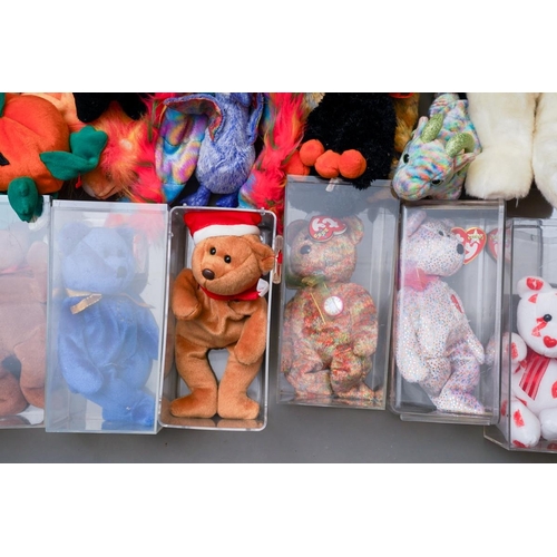 433 - An extensive collection of TY The Beanie Babies Collection, all animals, most with Tags, approx 100+... 