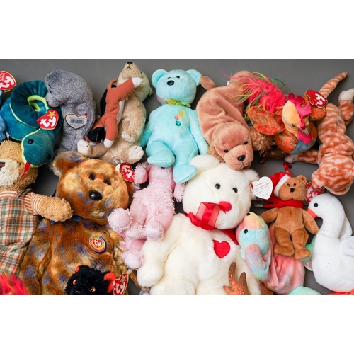 433 - An extensive collection of TY The Beanie Babies Collection, all animals, most with Tags, approx 100+... 