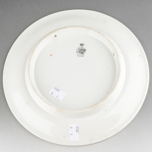 51 - A Grimwades Winton Bruce Bairnsfather plate, decorated with a sepia print titled 