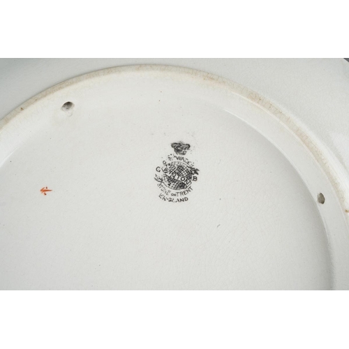 51 - A Grimwades Winton Bruce Bairnsfather plate, decorated with a sepia print titled 