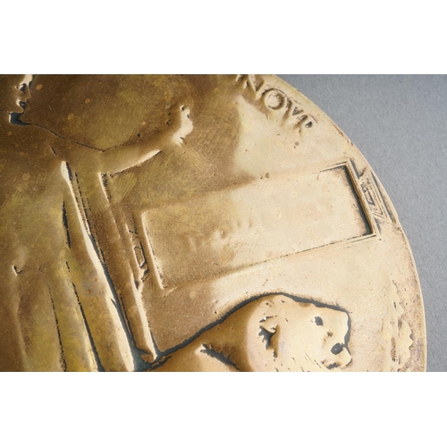 8 - WWI bronze Death Plaque / Penny awarded to Thomas Belt [1] af - worn

Driver Thomas Belt 35739 