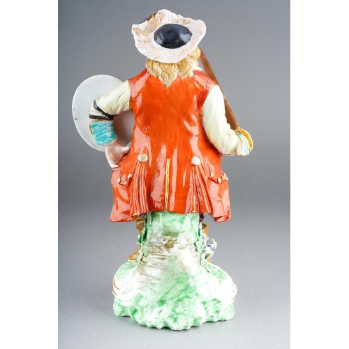 250 - A Derby figure of Falstall, circa 1820, incised marks to base, approx 22.5cm high [1]