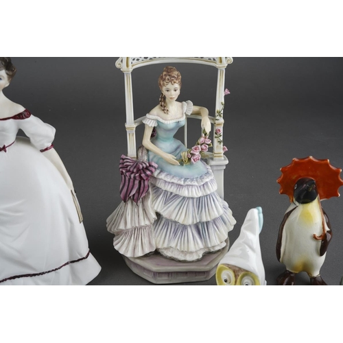 293 - Two Royal Worcester lady figures, comprising Rebecca from the Victorian Series and Coming of Age, to... 