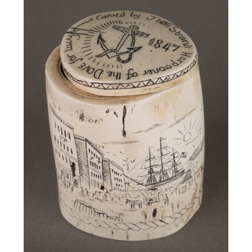 62 - Faux Scrimshaw to include: Whale tooth Tamaahmaah Chincilla; Whale bone 