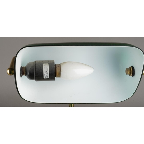 71 - An early 20th Century brass and copper Corinthian twist column table lamp base, on square stepped ba... 