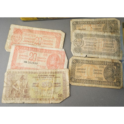 103 - Mixed country silver coins, 138 grams approx, a jar of very old copper coins; together with a large ... 