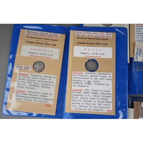 330 - A collection of Roman style coins to include very fine silver Denarius. Very well-defined Sestertius... 