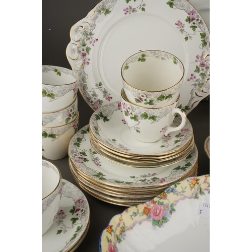 Assorted part tea sets and miscellaneous china including: Shelley 10753 ...