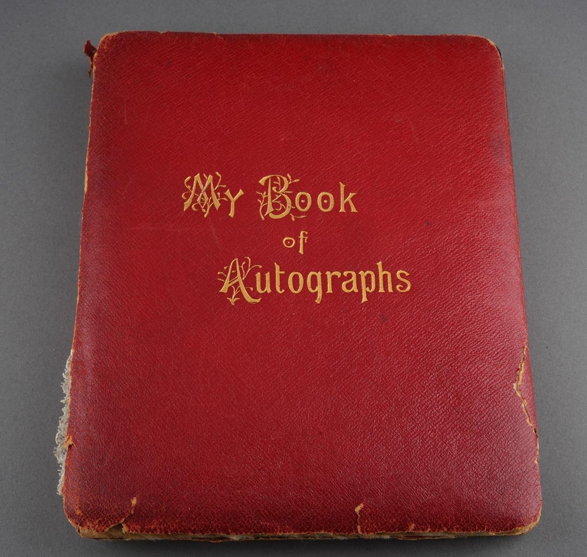 An Edwardian red leather bound 