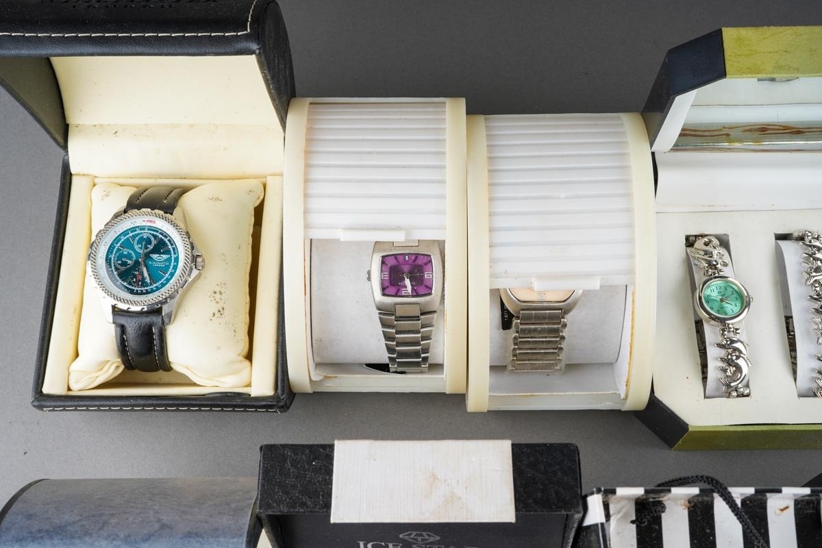 A collection of boxed watches to include Citizen, Reaction and various ...