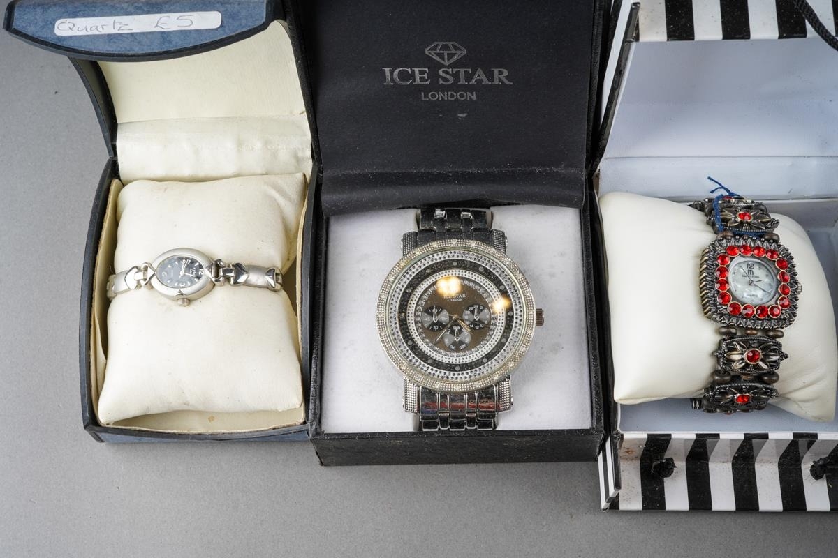 A collection of boxed watches to include Citizen, Reaction and various ...