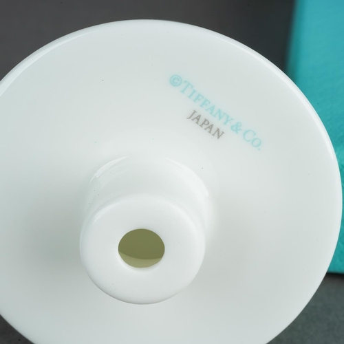 54 - A boxed Tiffany & Co Japanese porcelain Christmas Tree bauble, height 9.5cm approx, comes with Tiffa... 