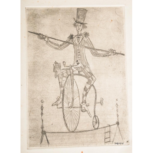 223 - Two original drawings, one watercolour of flowers, signed A. Jaeckin Noel 1999 and other pencil sket... 