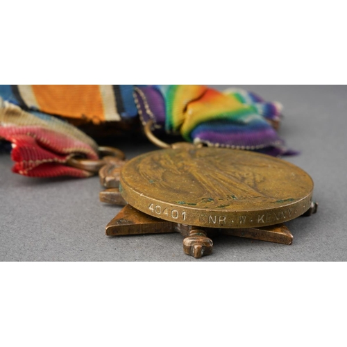 238 - WW1 British 1914-15 Star and Victory Medal to 40401 Gunner W Kenny, Royal Garrison Artillery