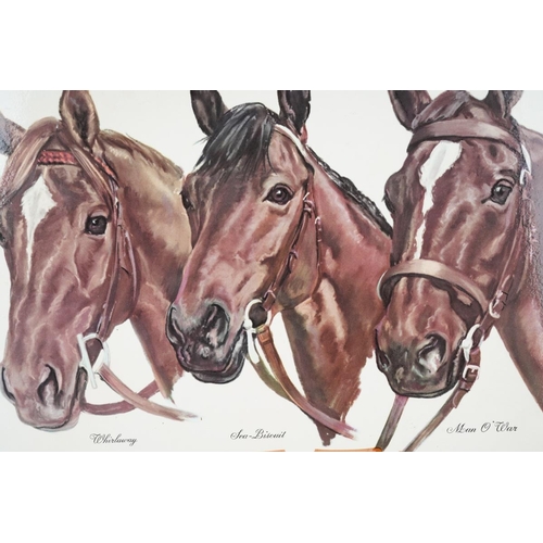 433 - Rolling Rock beer advertisement featuring racehorses Whirlaway, See Biscuit and Man O War,
counterto... 