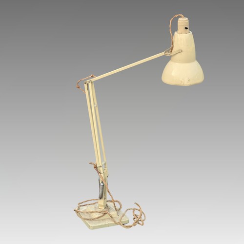 476 - A cream Herbert Terry & Sons Ltd angle poise lamp, on stepped square base (1)