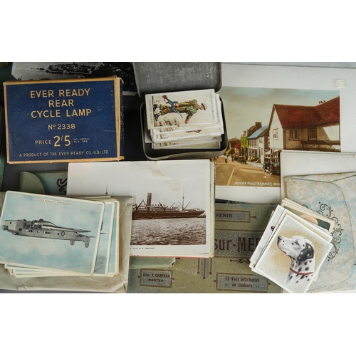501 - Assorted early 20th Century postcards mainly French topographical, loose and in album some pages dat... 