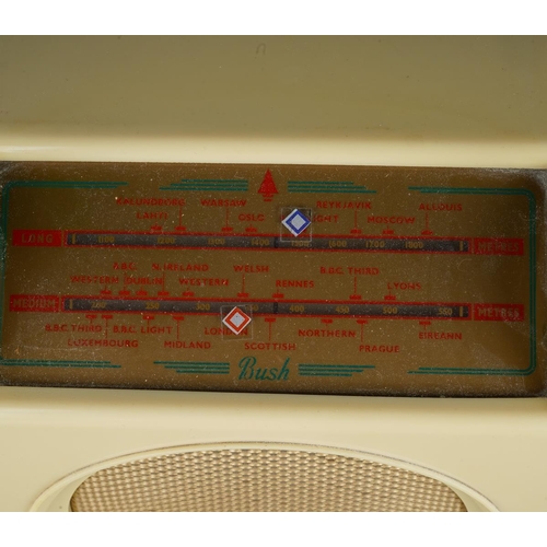 504 - A mid 20th Century cream bakelite cased Bush Radio Serial Number 73/214016 AC-DC Mains Receiver [1]