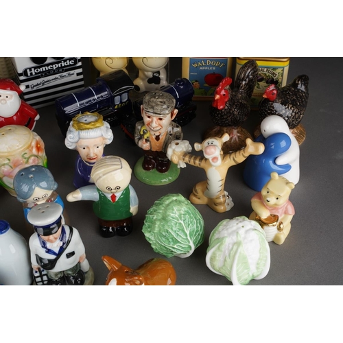 520 - A Lenox Collection The Pooh and Tigger salt & pepper set with Certificate together with further nove... 