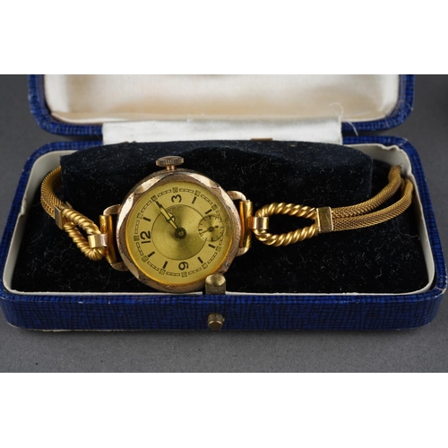 529 - A collection of ladies watches to include 9 ct ladies watch ( approx. 15g), 9 ct gold  Avia watch ( ... 