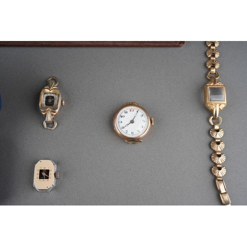 529 - A collection of ladies watches to include 9 ct ladies watch ( approx. 15g), 9 ct gold  Avia watch ( ... 