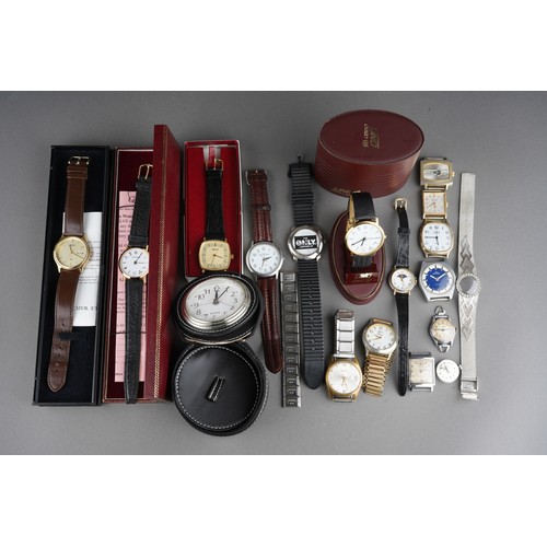 725 - Collection of gents dress watches to include Seko, Uno, Ingersoll etc. ( 1 bag)