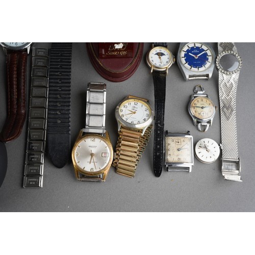 725 - Collection of gents dress watches to include Seko, Uno, Ingersoll etc. ( 1 bag)