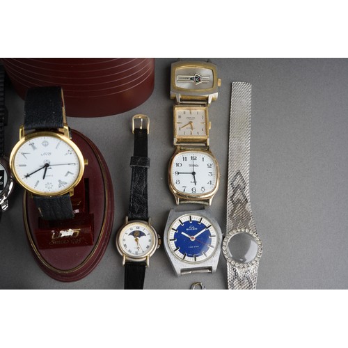 725 - Collection of gents dress watches to include Seko, Uno, Ingersoll etc. ( 1 bag)