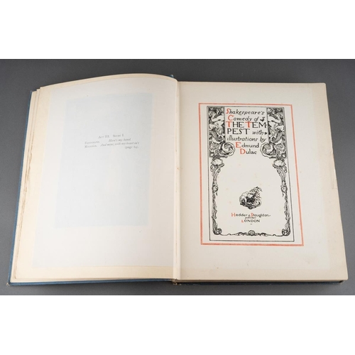 81 - Dulac (Edmund, illustrator) Skakespeare Comedy of THE TEMPEST., Hodder & Stoughton London,  circa 19... 