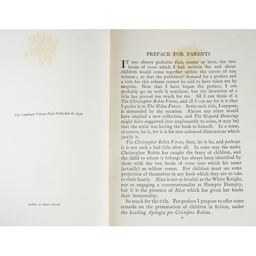 92 - Milne (Alan Alexander) The Christopher Robin Verses, 1st edition 1932, published by Methuen & Co Ltd... 