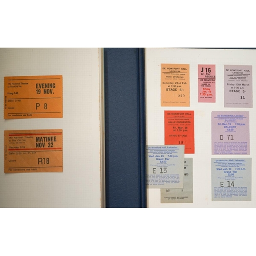 100 - A collection of Mid 20th Century English Theatre ticket stubs various productions including Pantomim... 