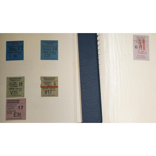 100 - A collection of Mid 20th Century English Theatre ticket stubs various productions including Pantomim... 